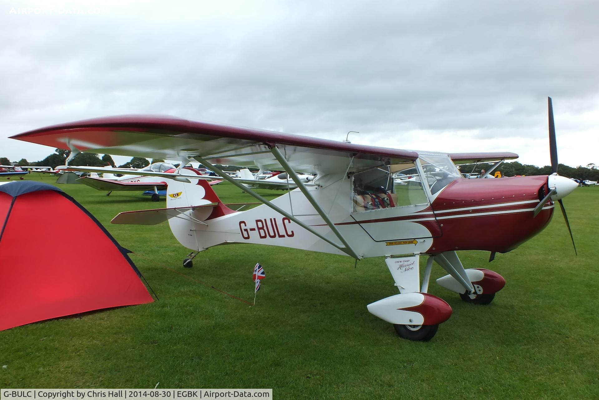 G-BULC, 1999 Light Aero Avid Speedwing Mark IV Flyer C/N PFA 189-12202, at the LAA Rally 2014, Sywell