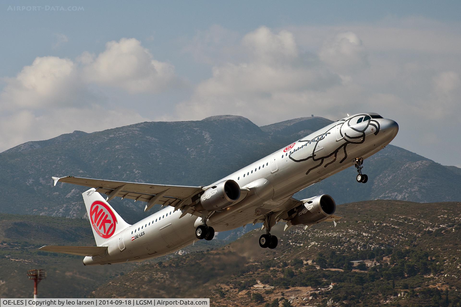 OE-LES, 2008 Airbus A321-211 C/N 3504, Samos 18.9.14