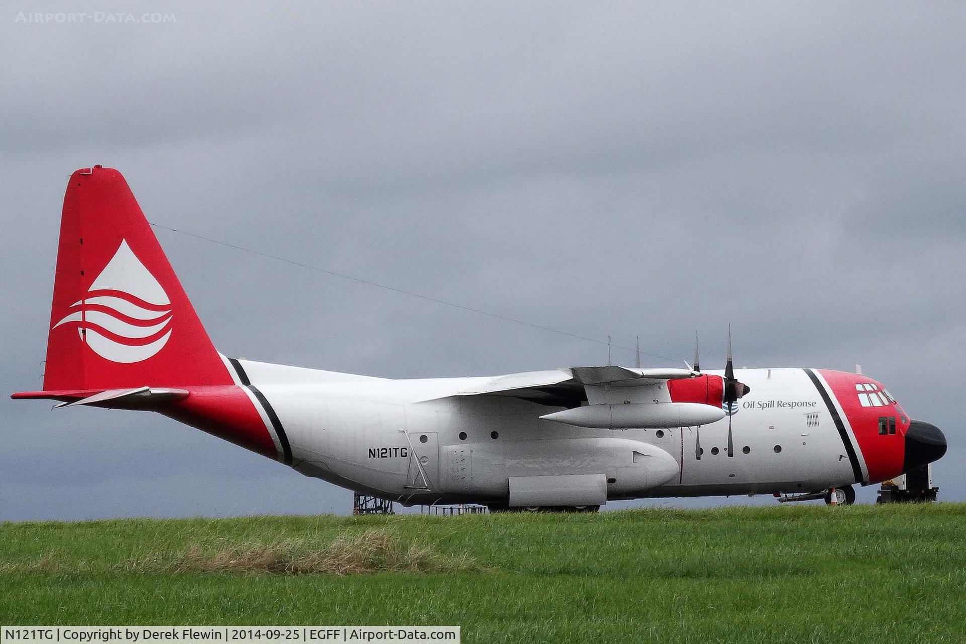 N121TG, Lockheed C-130A Hercules C/N 182-3119, Temp EGFF based C-130A, International Air Response, previously 56-511 USAF, 56-0511 USAF, N132FF Euro Firefighting Service. on oil spill response duties.