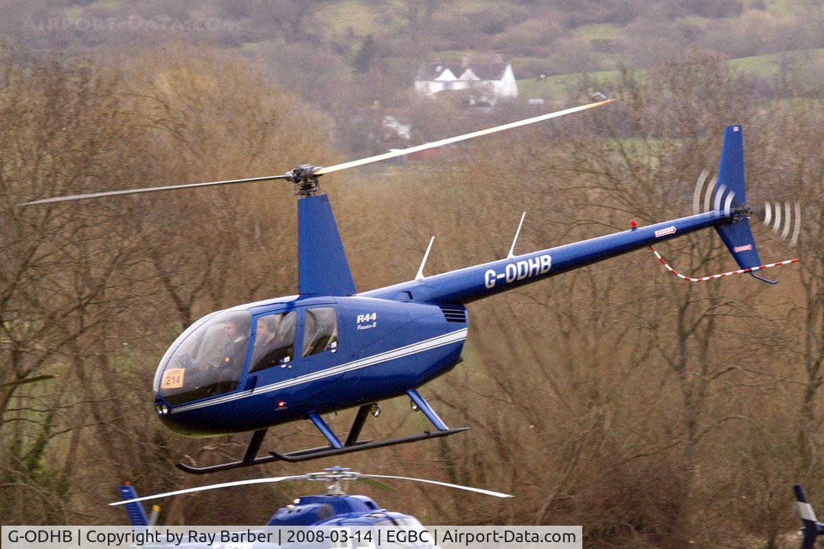 G-ODHB, 2005 Robinson R44 Raven II C/N 10985, Robinson R-44 Raven II [10985] Cheltenham Racecourse~G 14/03/2008