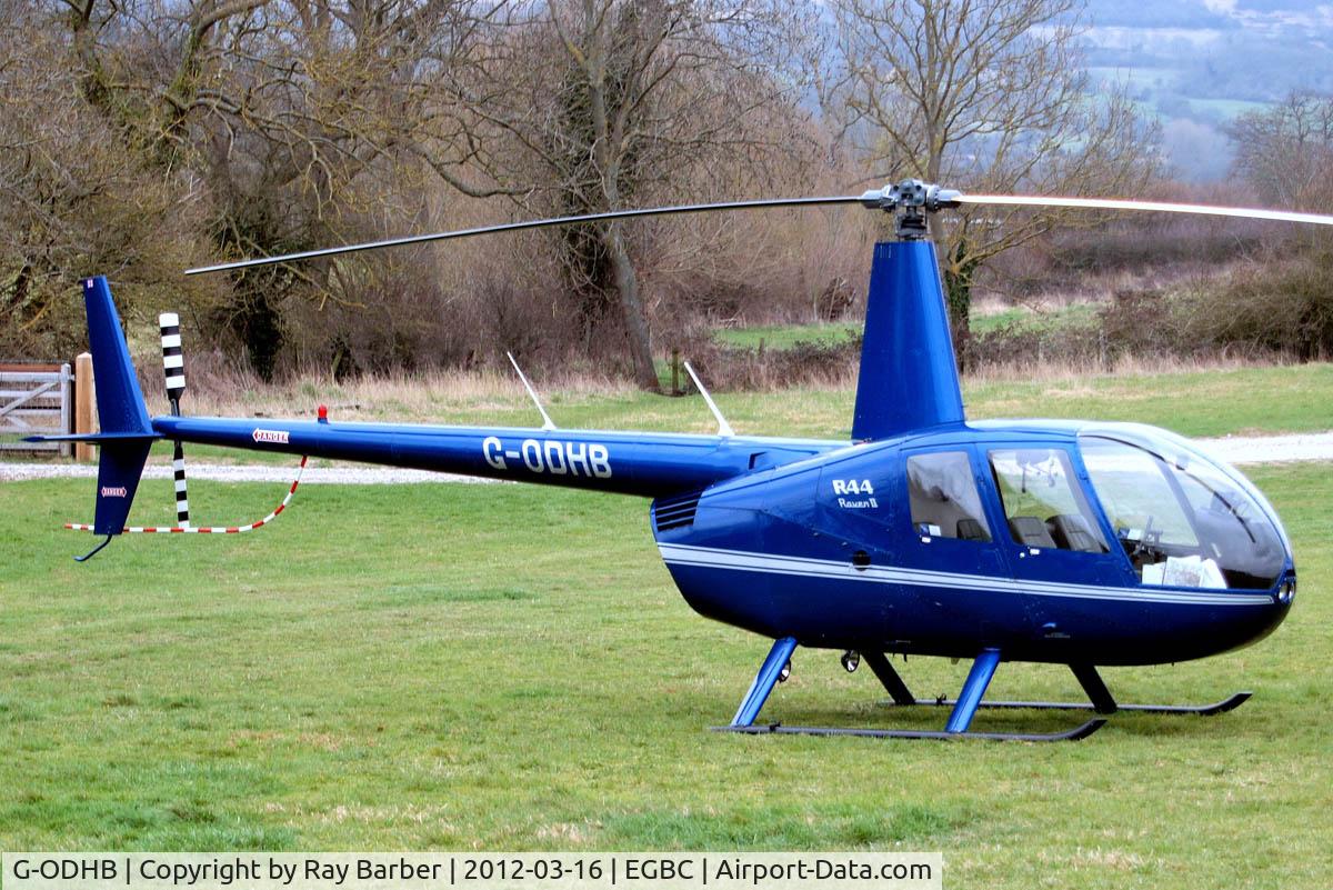 G-ODHB, 2005 Robinson R44 Raven II C/N 10985, Robinson R-44 Raven II [10985] Cheltenham Racecourse~G 16/03/2012