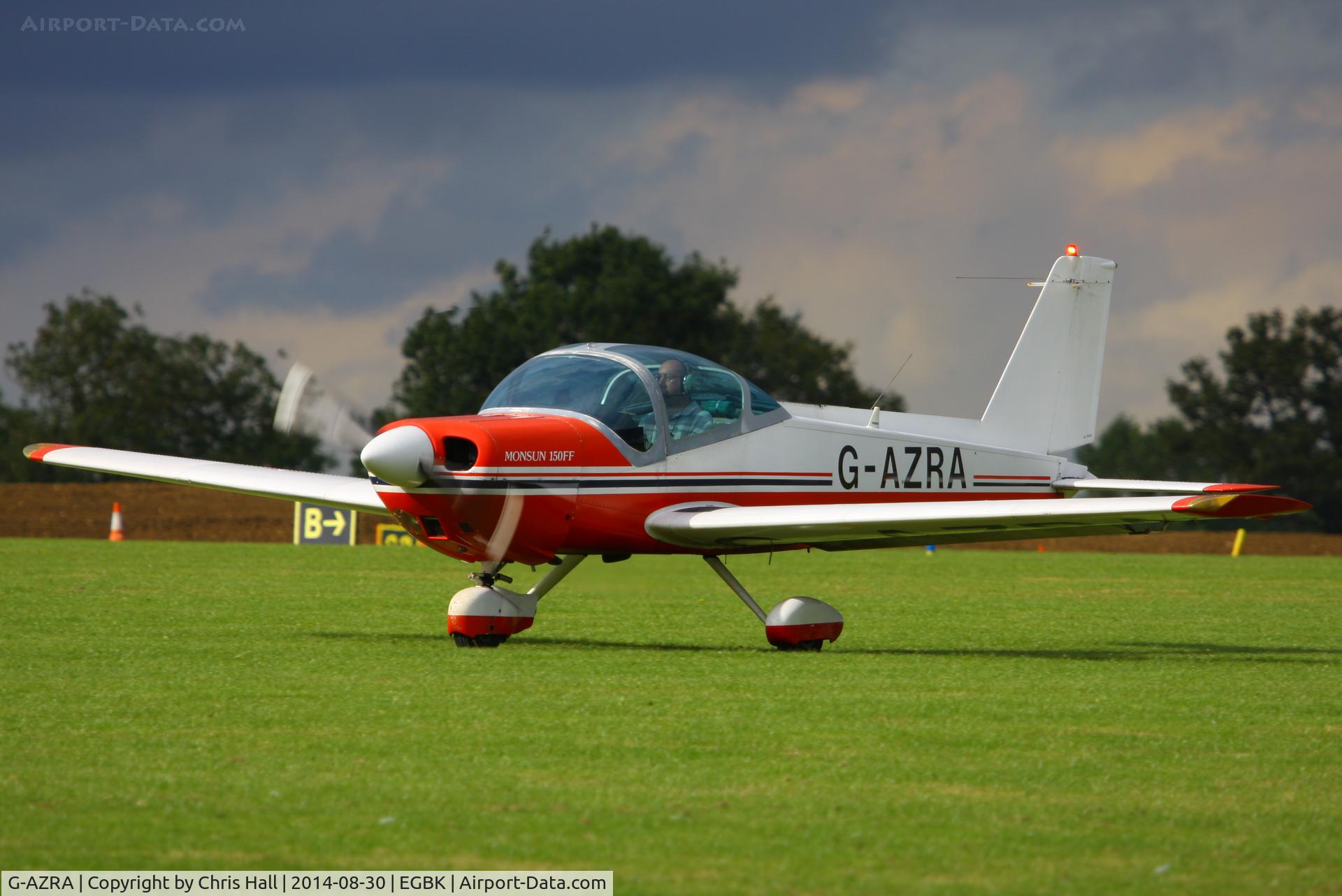 G-AZRA, 1972 Bolkow Bo-209 Monsun C/N 192, at the LAA Rally 2014, Sywell