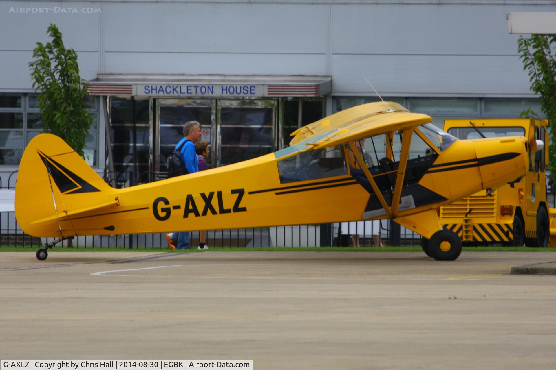 G-AXLZ, 1952 Piper L-18C Super Cub C/N 18-2052, at the LAA Rally 2014, Sywell