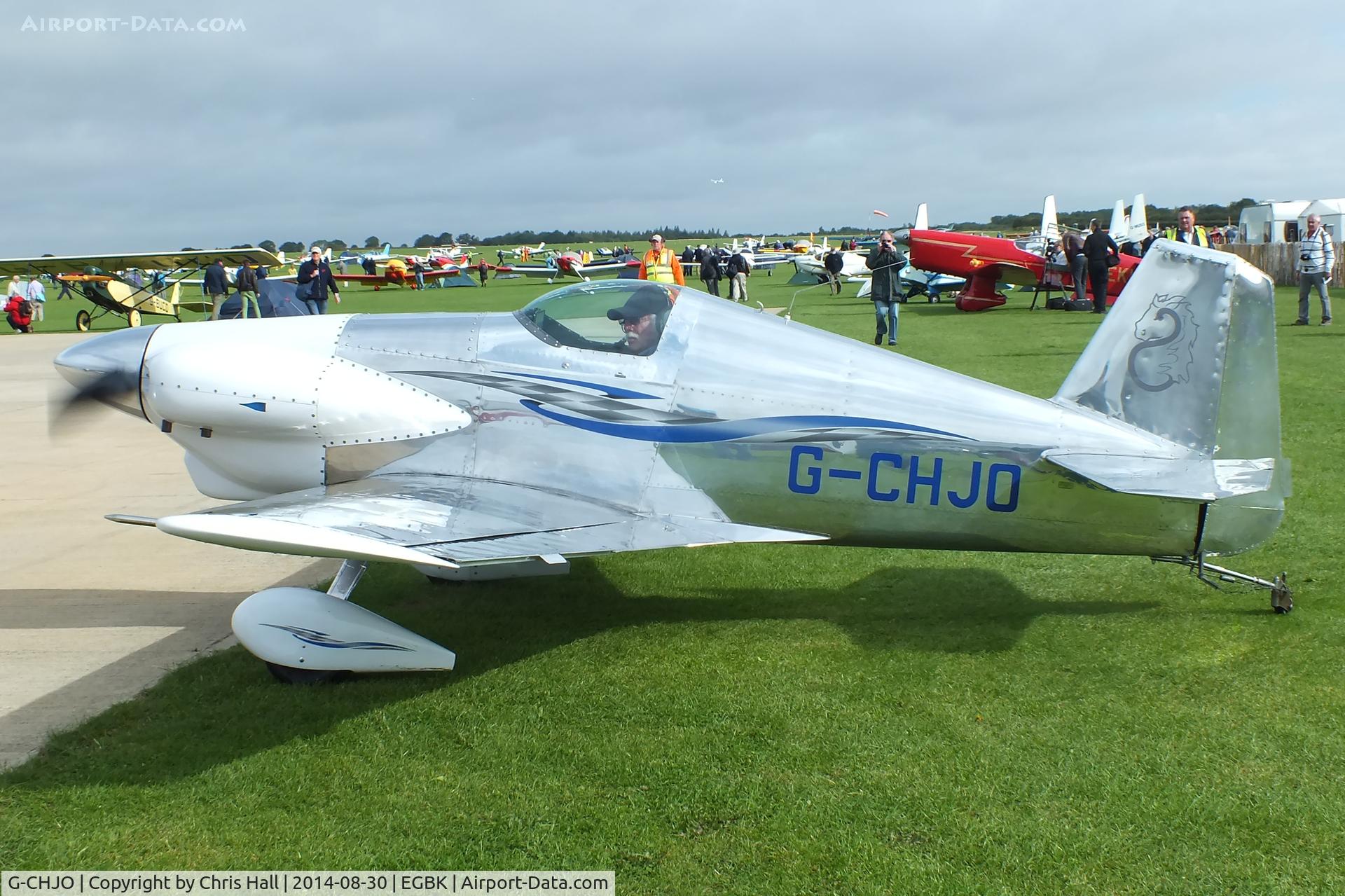 G-CHJO, 1998 Bushby Midget Mustang M-1 C/N 1726, at the LAA Rally 2014, Sywell