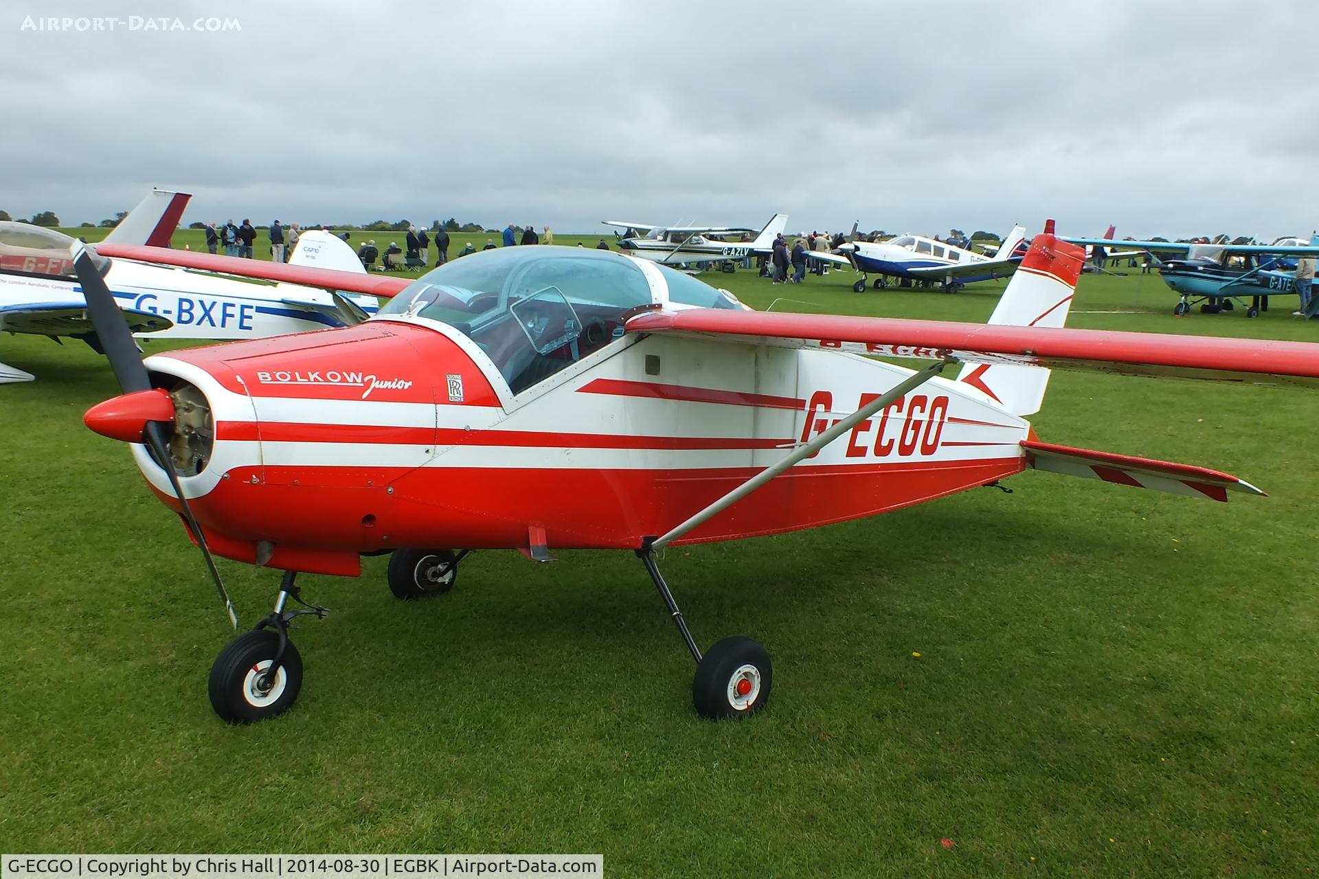 G-ECGO, 1966 Bolkow Bo-208C Junior C/N 599, at the LAA Rally 2014, Sywell