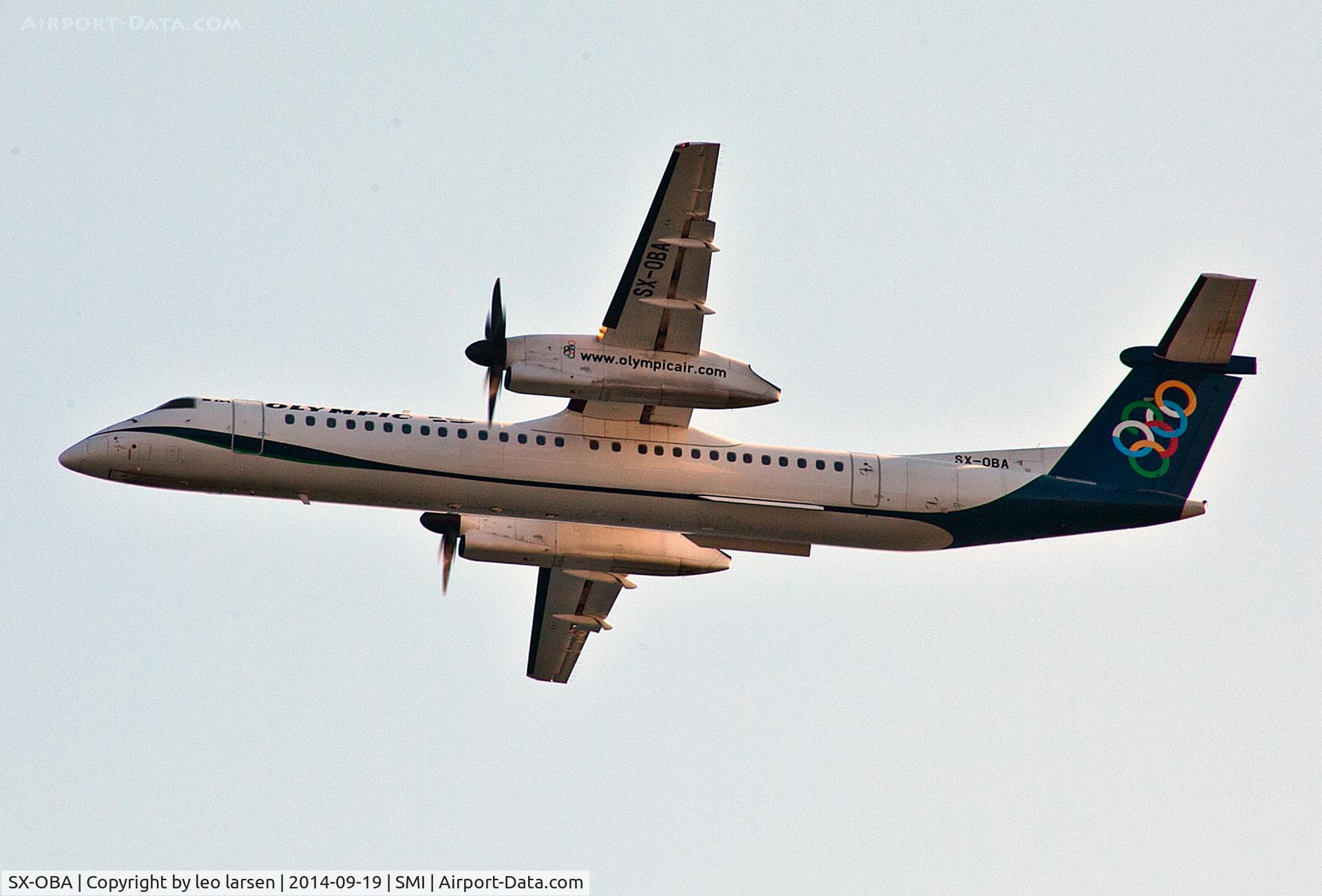 SX-OBA, 2009 De Havilland Canada DHC-8-402Q Dash 8 C/N 4267, Samos 19.9.14