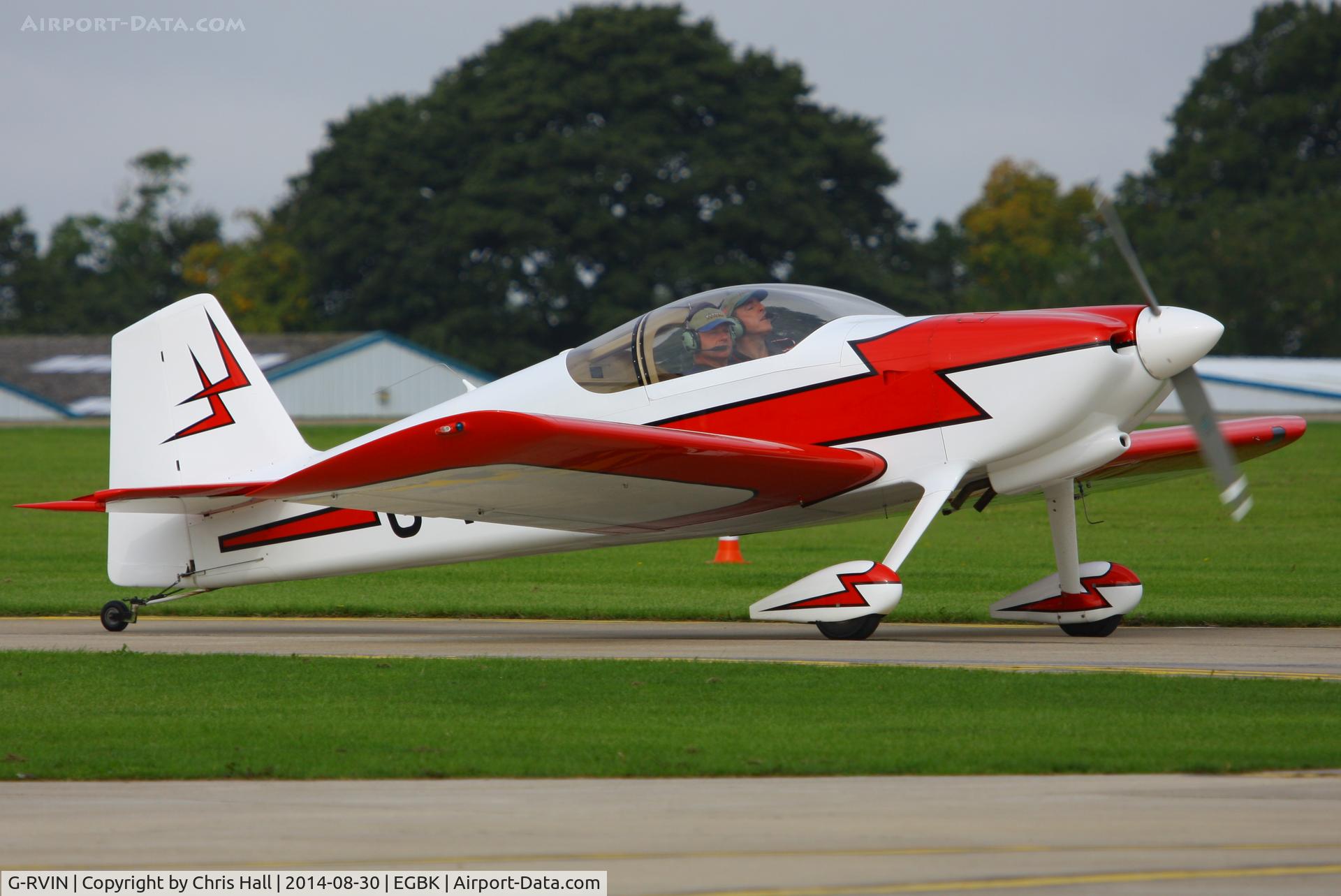 G-RVIN, 1999 Vans RV-6 C/N PFA 181-13236, at the LAA Rally 2014, Sywell