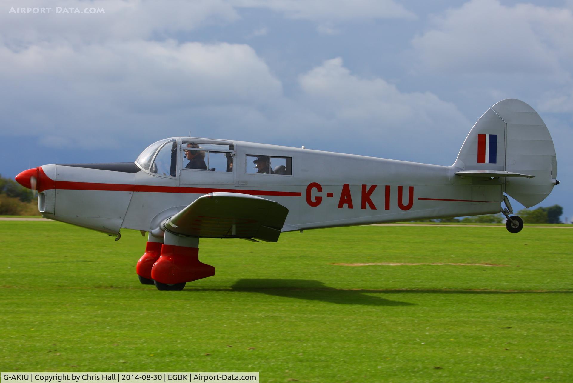 G-AKIU, 1948 Percival P-44 Proctor 5 C/N AE129, at the LAA Rally 2014, Sywell