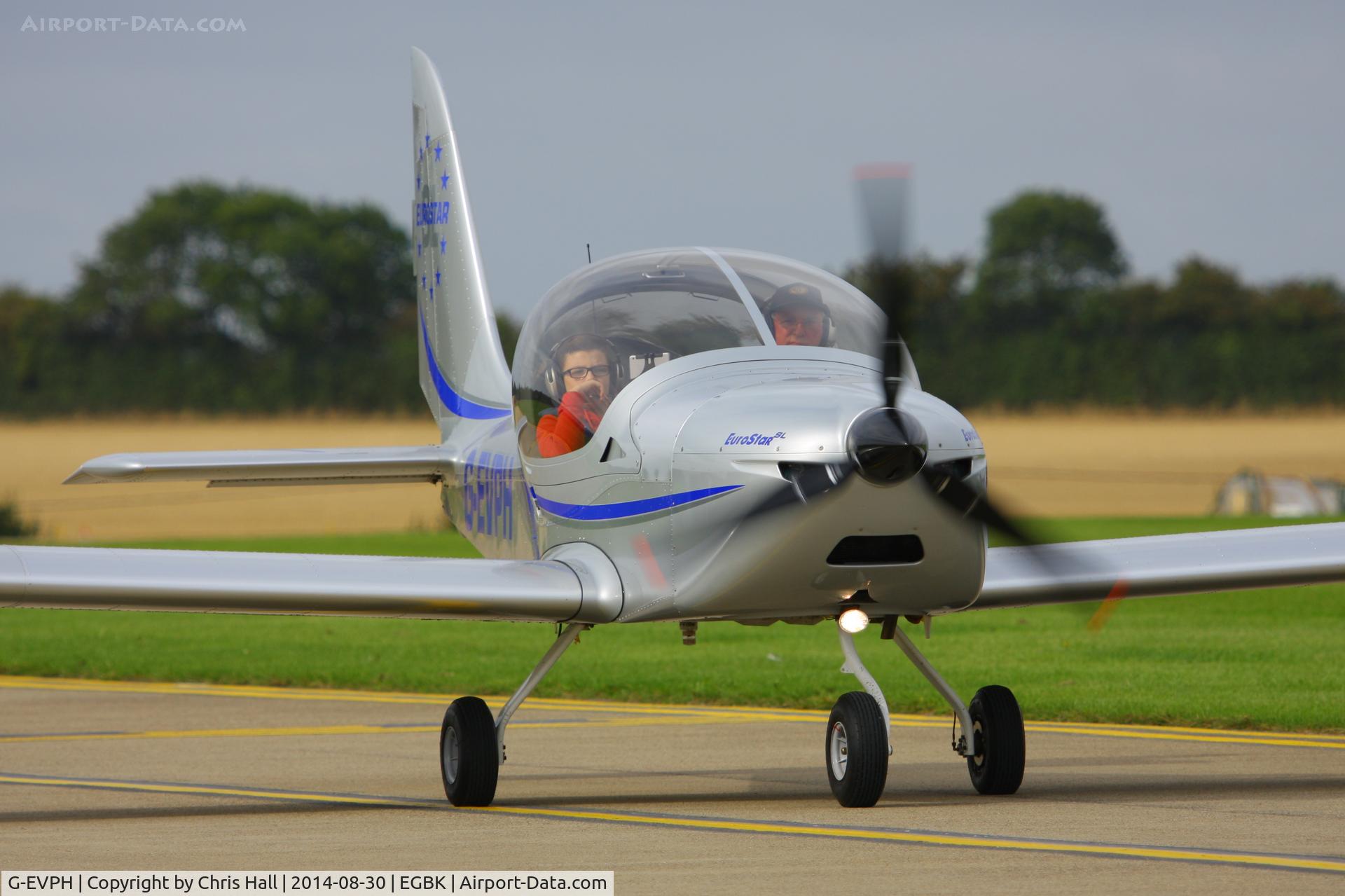 G-EVPH, 2009 Aerotechnik EV-97 Eurostar SL C/N LAA 315B-14951, at the LAA Rally 2014, Sywell