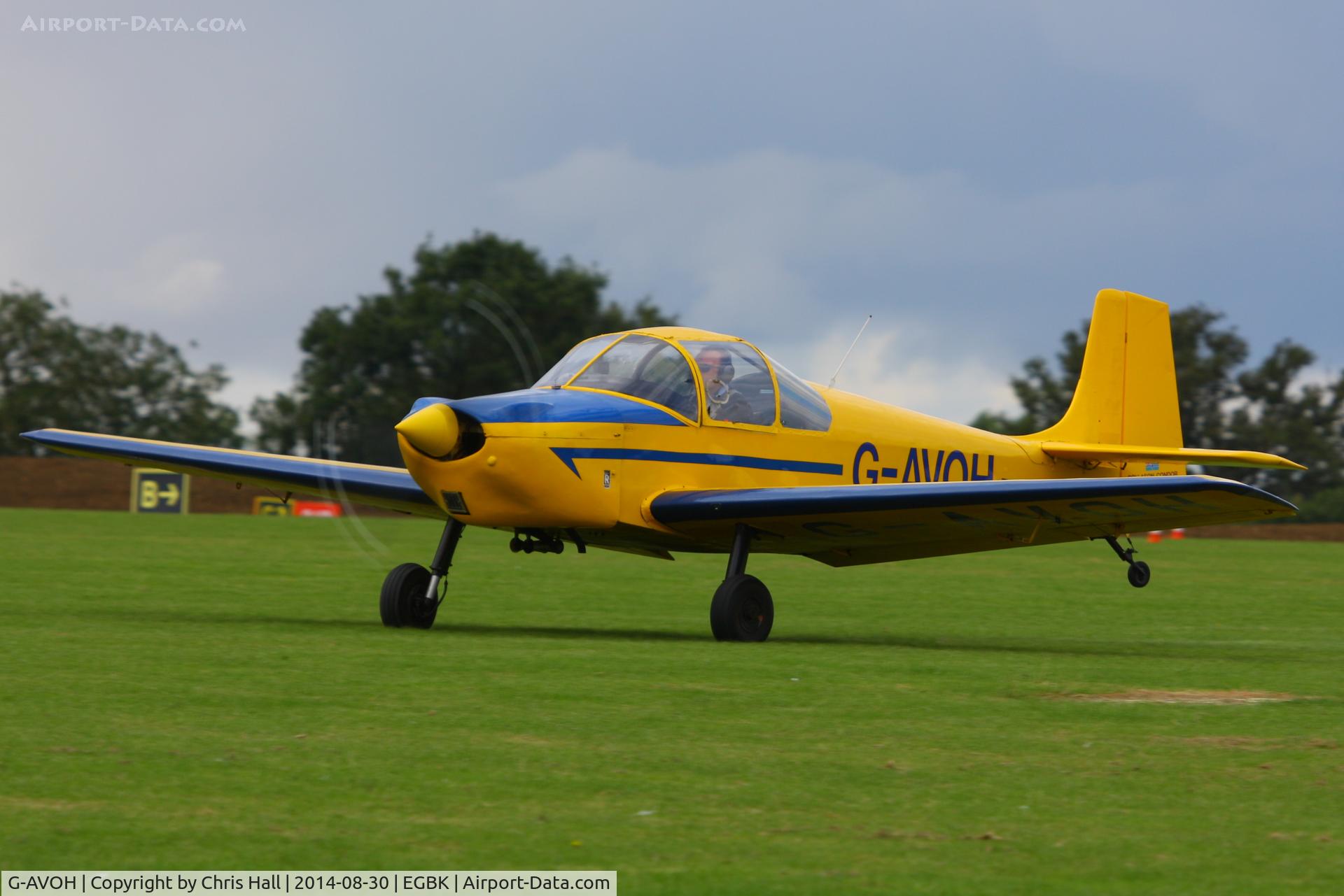 G-AVOH, 1967 Rollason Druine D-62B Condor C/N RAE/622, at the LAA Rally 2014, Sywell