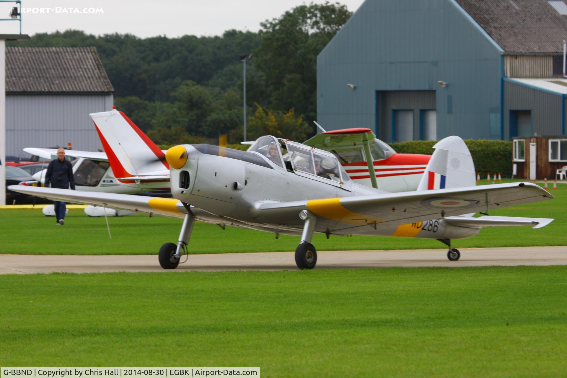 G-BBND, 1950 De Havilland DHC-1 Chipmunk T.10 C/N C1/0225, at the LAA Rally 2014, Sywell