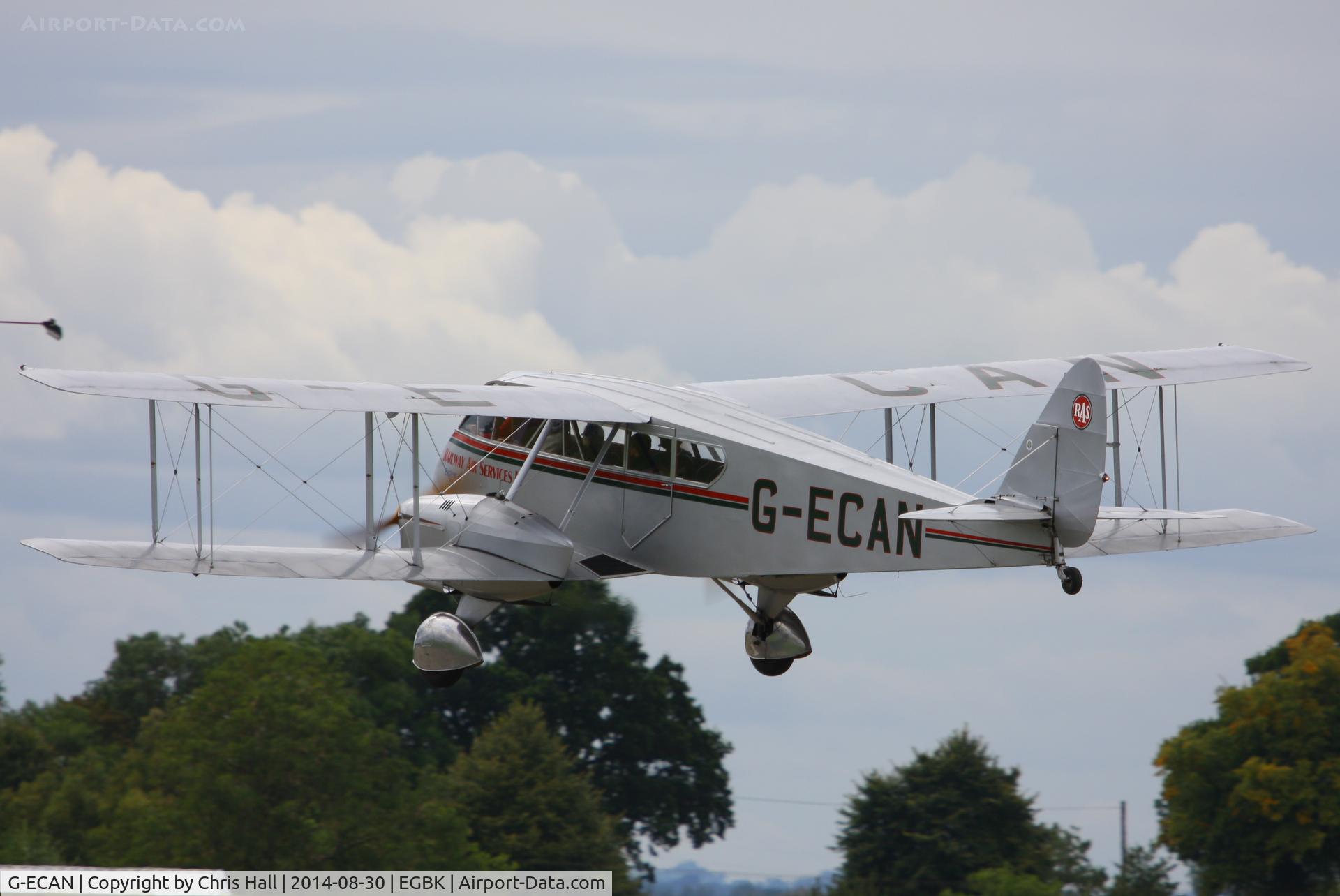 G-ECAN, 1943 De Havilland Australia DH-84 Dragon 3 C/N DHA2048, at the LAA Rally 2014, Sywell