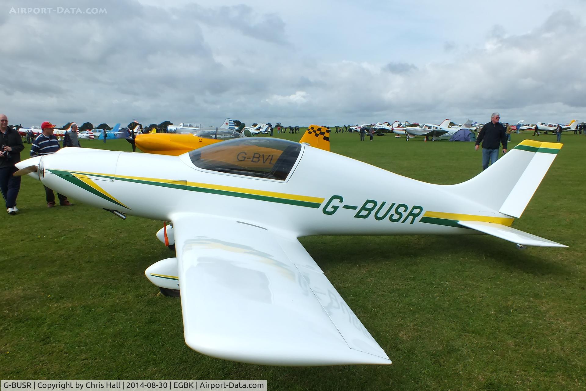 G-BUSR, 1995 Aero Designs Pulsar C/N PFA 202-12356, at the LAA Rally 2014, Sywell