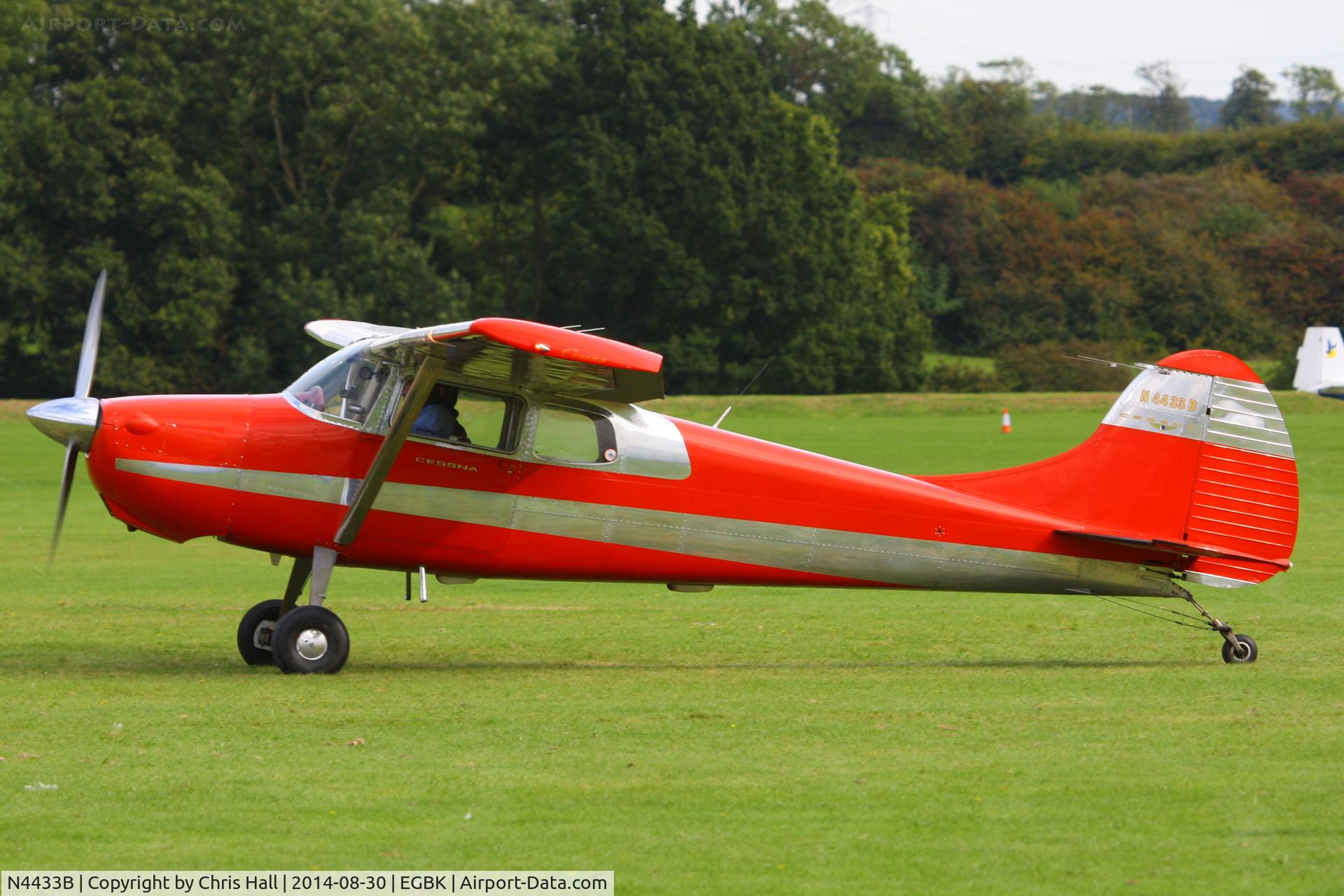 N4433B, 1955 Cessna 170B C/N 26777, at the LAA Rally 2014, Sywell