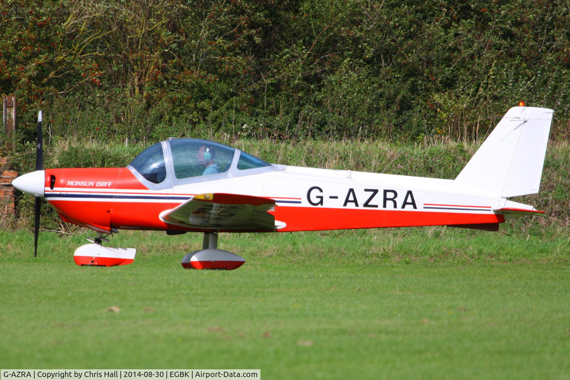 G-AZRA, 1972 Bolkow Bo-209 Monsun C/N 192, at the LAA Rally 2014, Sywell