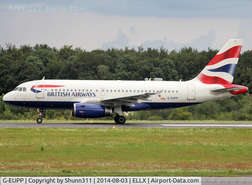 G-EUPP, 2000 Airbus A319-131 C/N 1295, Ready for take off rwy 06