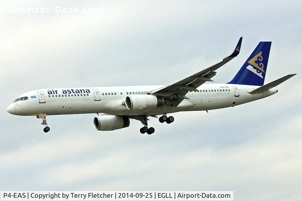 P4-EAS, 1998 Boeing 757-2G5 C/N 29488, Air Astana - 1998 Boeing 757-2G5, c/n: 29488 - at Heathrow