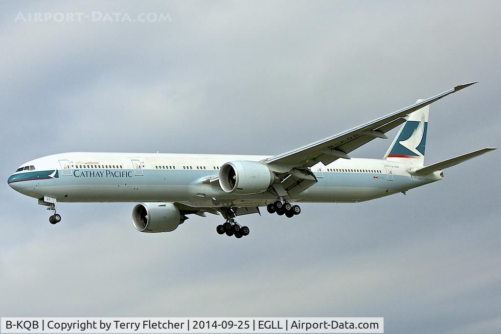 B-KQB, 2012 Boeing 777-367/ER C/N 39235, Cathay Pacific - 2012 Boeing 777-367ER, c/n: 39235 - Heathrow