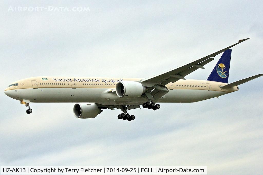 HZ-AK13, 2012 Boeing 777-368/ER C/N 41049, Saudi - 2012 Boeing 777-368ER, c/n: 41049
 - at Heathrow