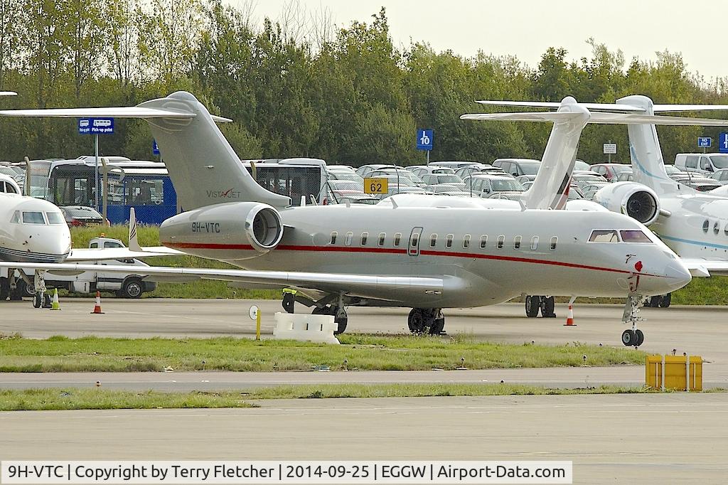 9H-VTC, 2013 Bombardier BD-700-1A11 Global 5000 C/N 9571, 2013 Bombardier BD 700-1A11 Global 5000, c/n: 9571 at Luton