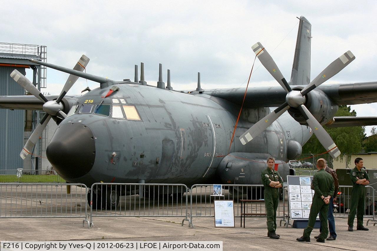 F216, Transall C-160G Gabriel C/N 219, Dassault Dornier Transall C160 G Gabriel (electronic warfare), Evreux-Fauville AB 105 (LFOE) in july 2012