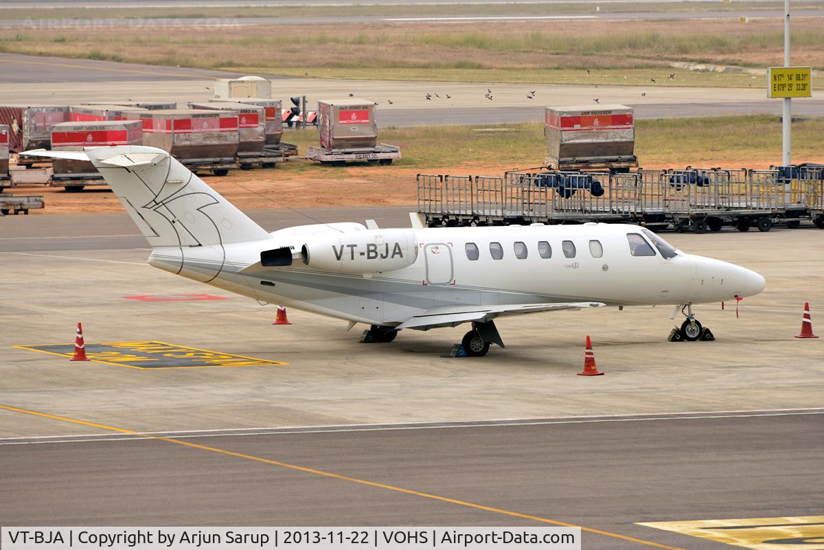 VT-BJA, Cessna 525A CitationJet CJ2 C/N 525A-0170, Parked on the tarmac at Hyderabad Airport.