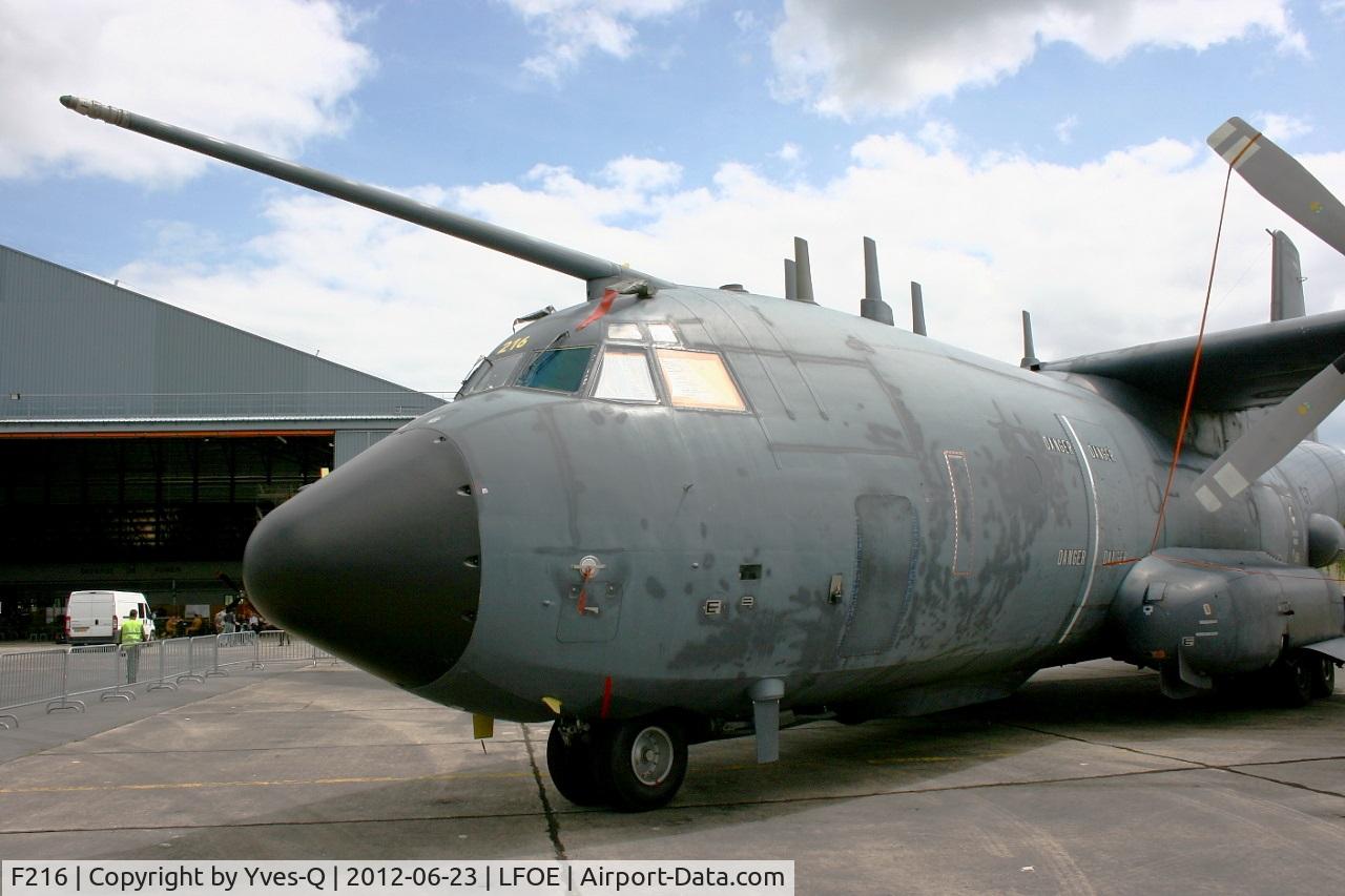 F216, Transall C-160G Gabriel C/N 219, Dassault Dornier Transall C160 G Gabriel (electronic warfare), Evreux-Fauville AB 105 (LFOE) in july 2012
