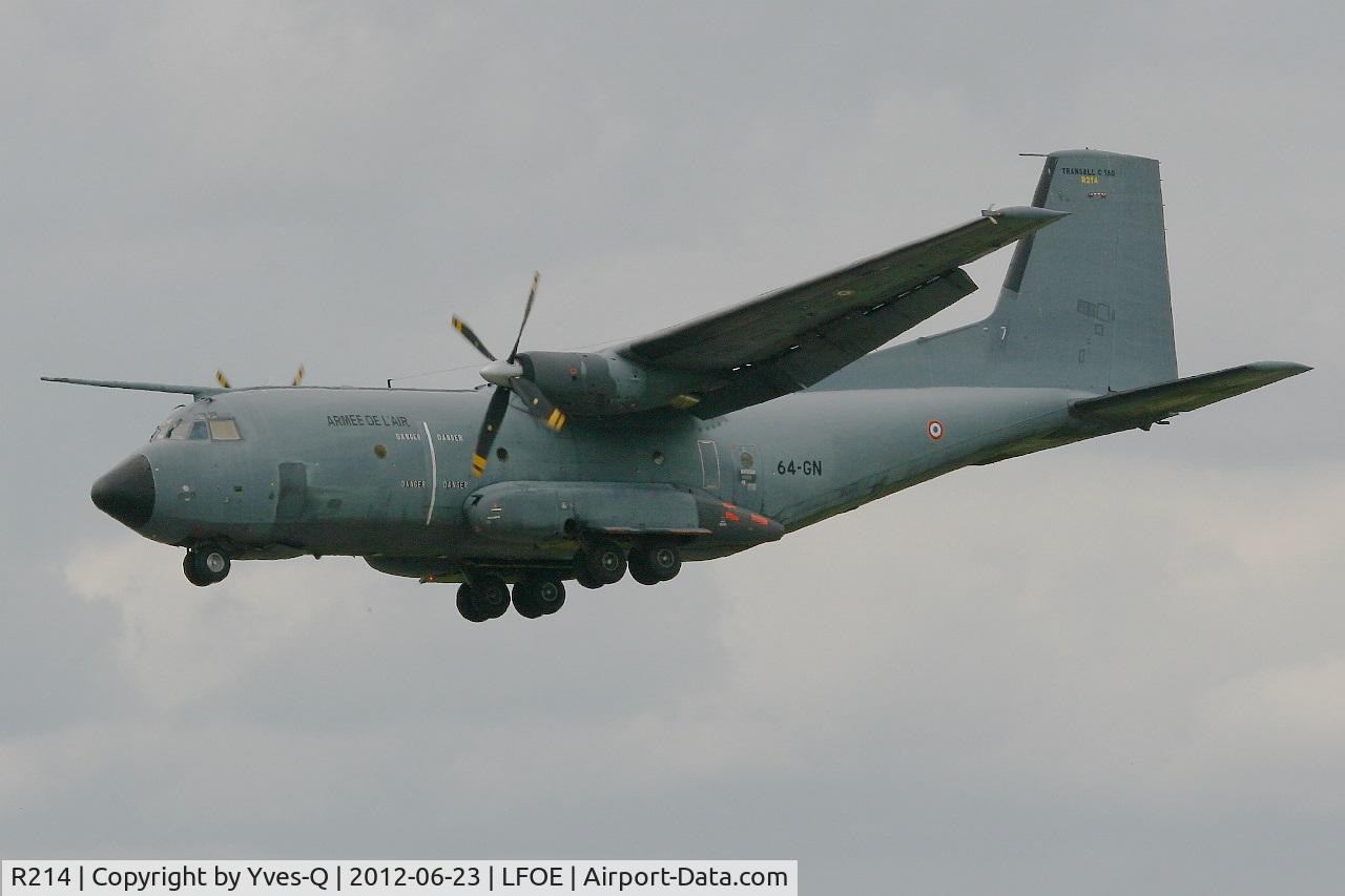 R214, Transall C-160R C/N 217, French Air Force C-160R Transall, Solo display, Evreux-Fauville Air Base 105 (LFOE) open day 2012
