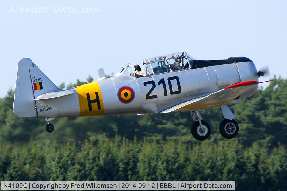 N4109C, 1952 North American T-6G Texan C/N SA-078, In Belgian colours