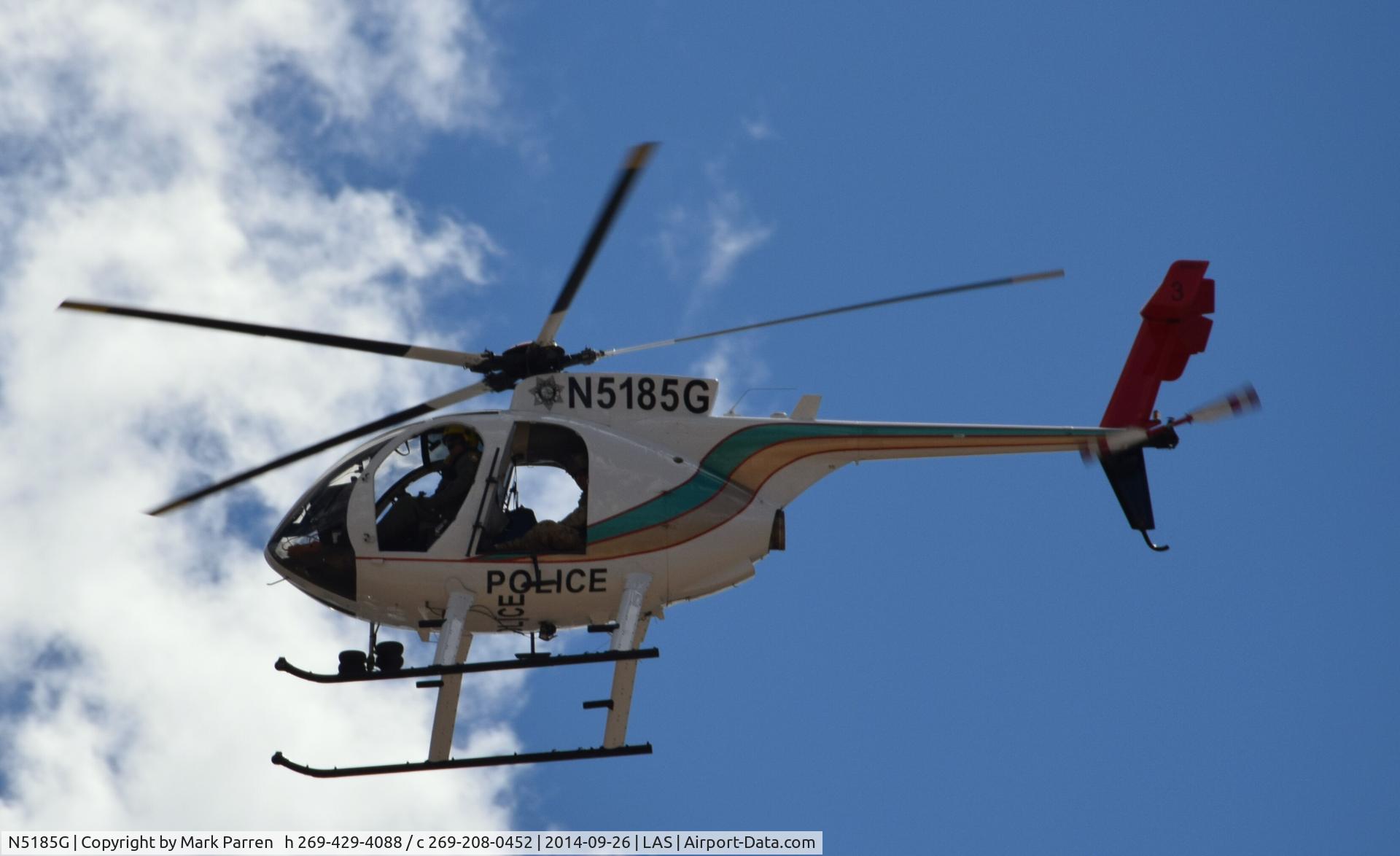 N5185G, 1984 Hughes 369FF C/N 0009F, Las Vegas Metropolitan Police Department over Red Rock