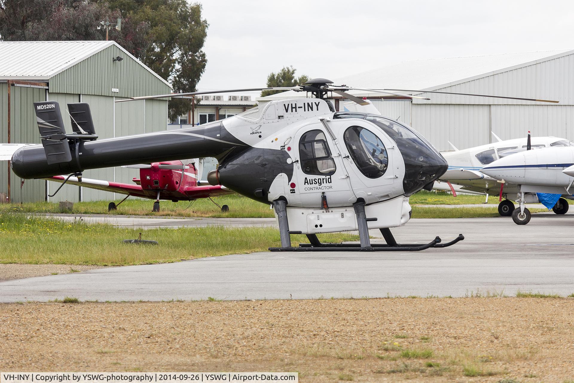 VH-INY, McDonnell Douglas MD-500N C/N LN002, Gunn Resources (VH-INY) McDonnell Douglas Helicopters MD-520N at Wagga Wagga Airport.
