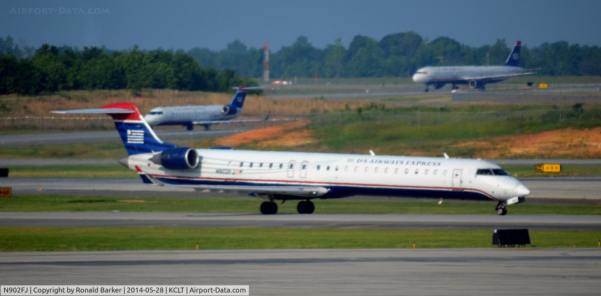 N902FJ, 2003 Bombardier CRJ-900ER (CL-600-2D24) C/N 15002, Taxi CLT