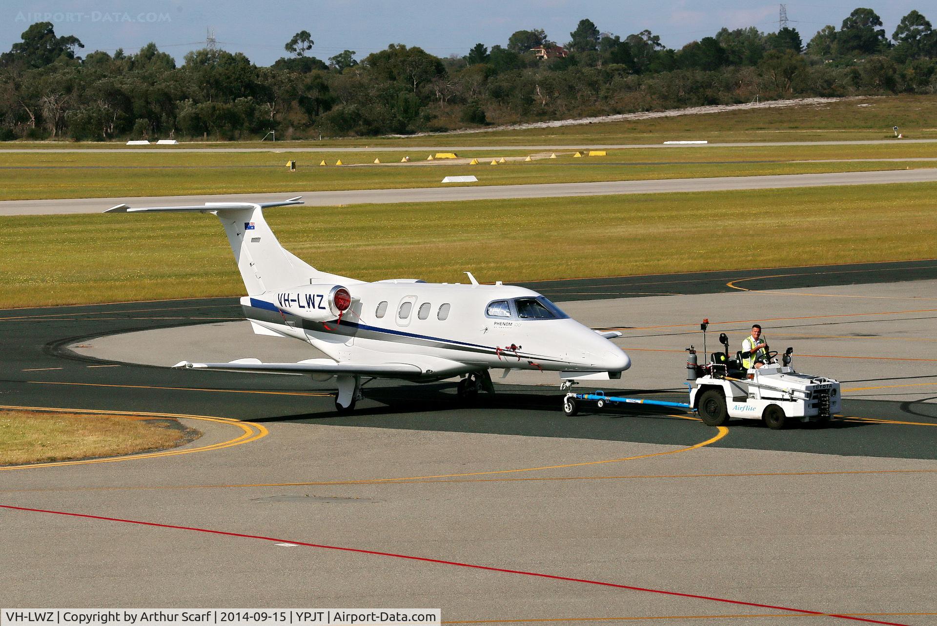 VH-LWZ, 2013 Embraer EMB-500 Phenom 100 C/N 50000306, Jandakot Airport WA 15/09/2014