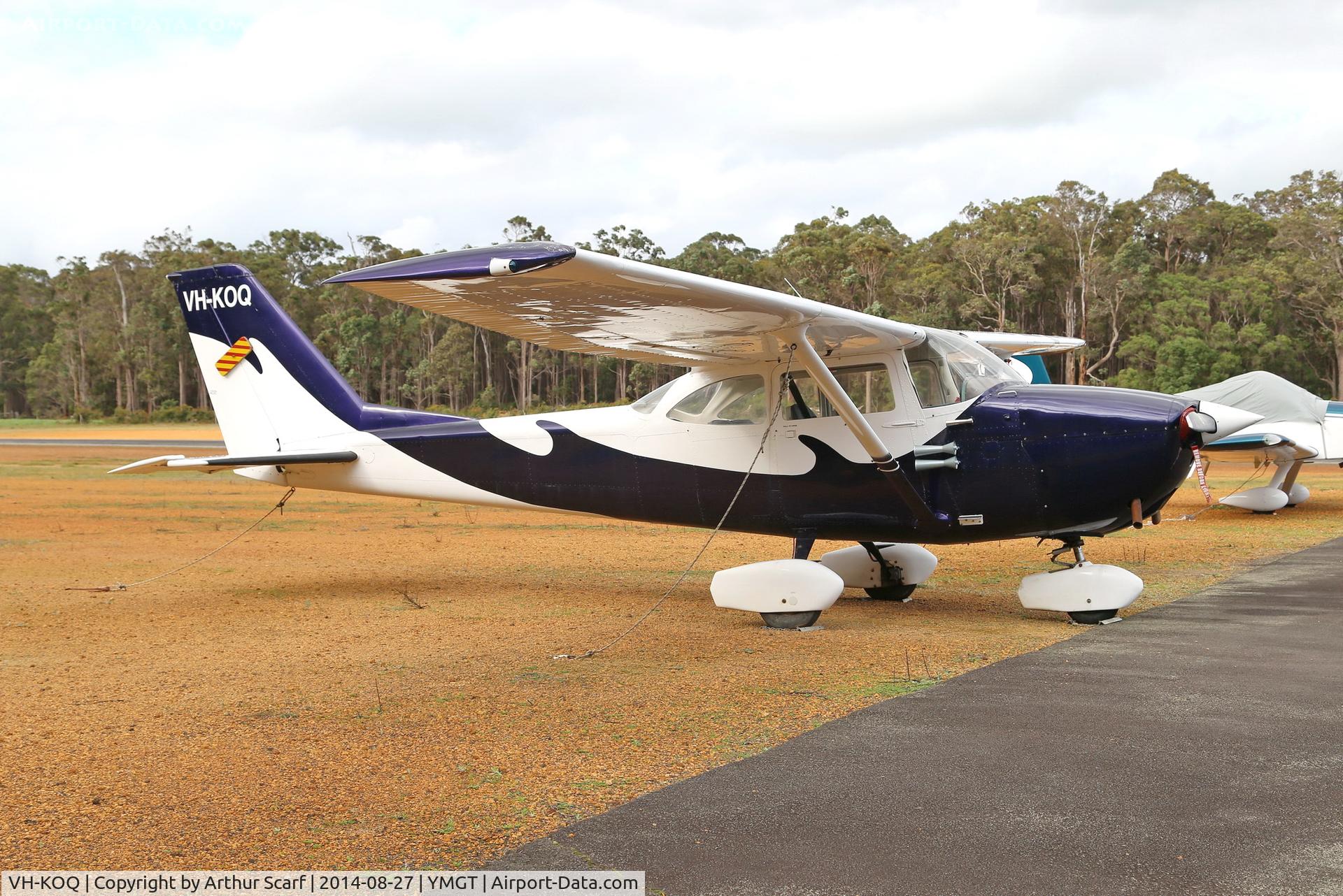 VH-KOQ, 1966 Cessna 172H C/N 17255723, Margaret River Airport WA 27/08/2014