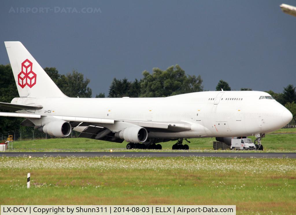 LX-DCV, 1990 Boeing 747-4B5F/SCD C/N 24619, Parked at the Cargolux area...