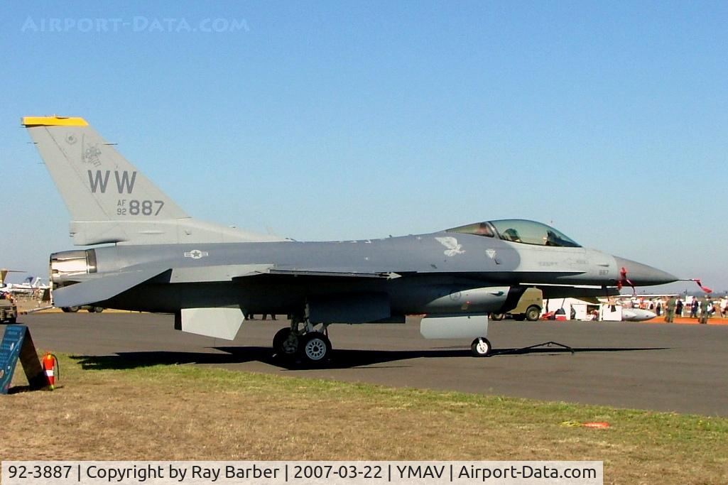 92-3887, 1994 General Dynamics F-16CM Fighting Falcon C/N CC-129, General Dynamics F-16CJ Fighting Falcon [CC-129] (United States Air Force) Avalon~VH 22/03/2007