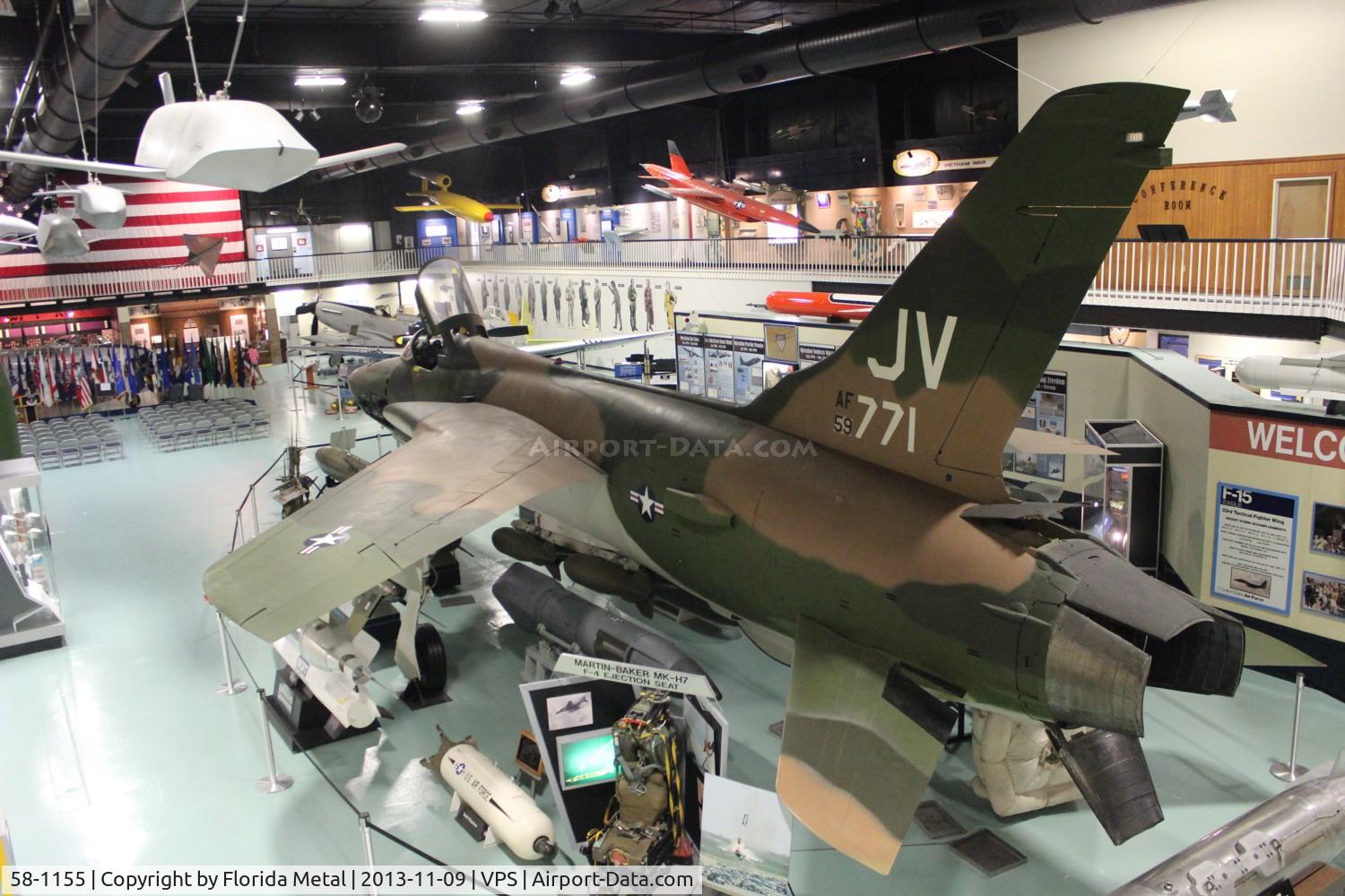 58-1155, 1960 Republic F-105D Thunderchief C/N D10, F-105 at Air Force Armament Museum