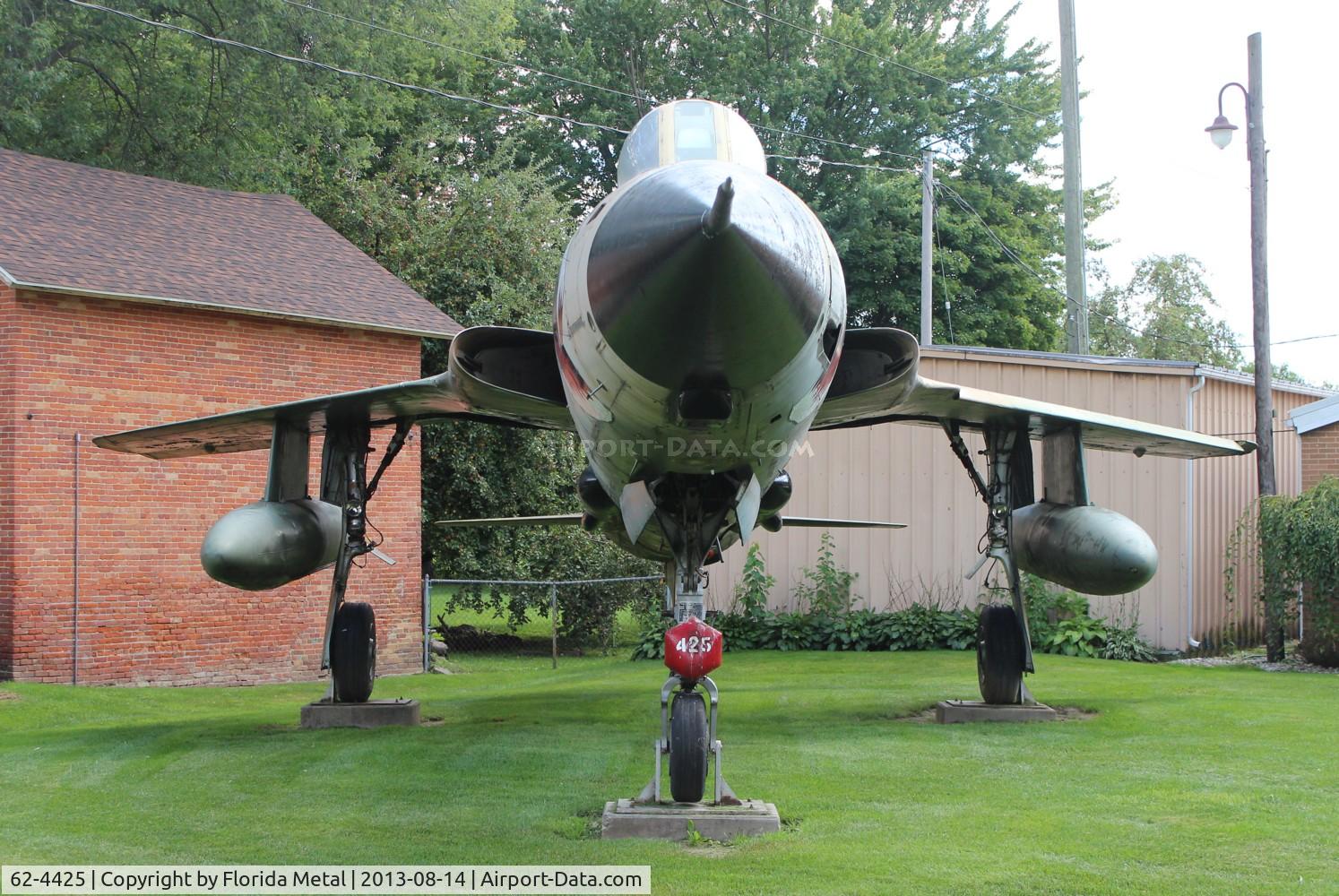 62-4425, 1962 Republic F-105G Thunderchief C/N F13, F-105G in front of VFW Hall Blissfield MI