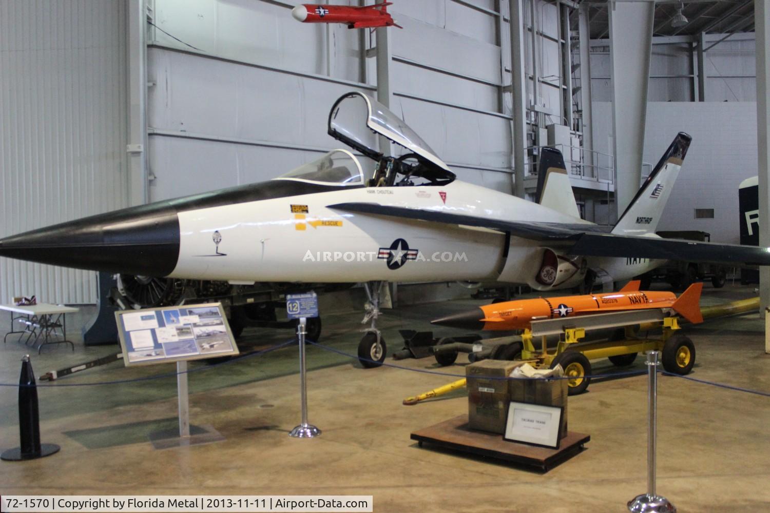 72-1570, 1973 Northrop YF-17A Cobra C/N C0002, Northrop YF-17A Cobra - a concept that looks similar to the F-18 that was supposed to go to the USAF.  At Battleship Alabama Museum