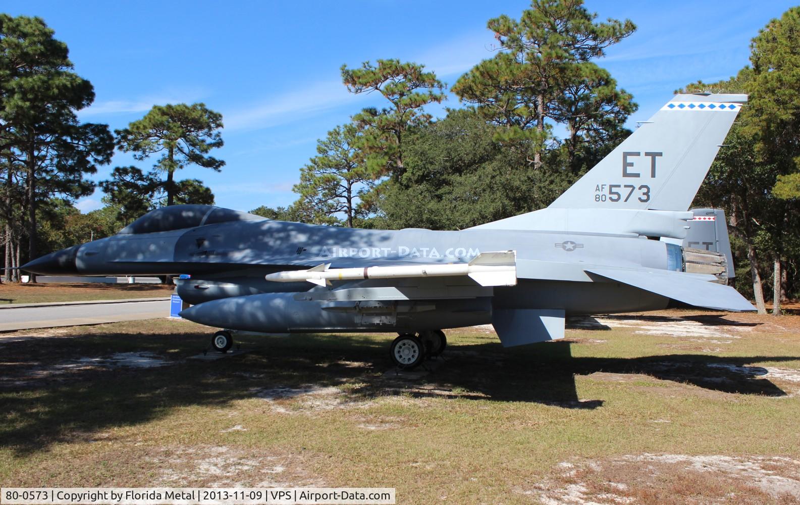 80-0573, General Dynamics F-16A Fighting Falcon C/N 61-294, F-16A Falcon at Air Force Armament Museum