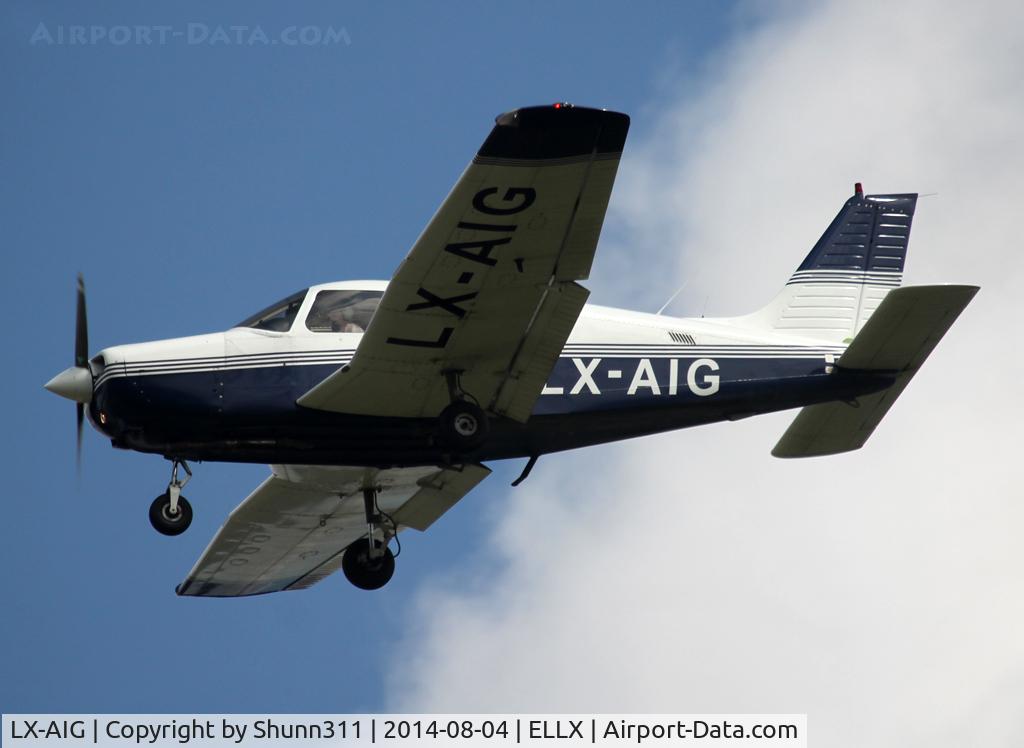 LX-AIG, Piper PA-28-161 C/N 28-41315, Landing rwy 24