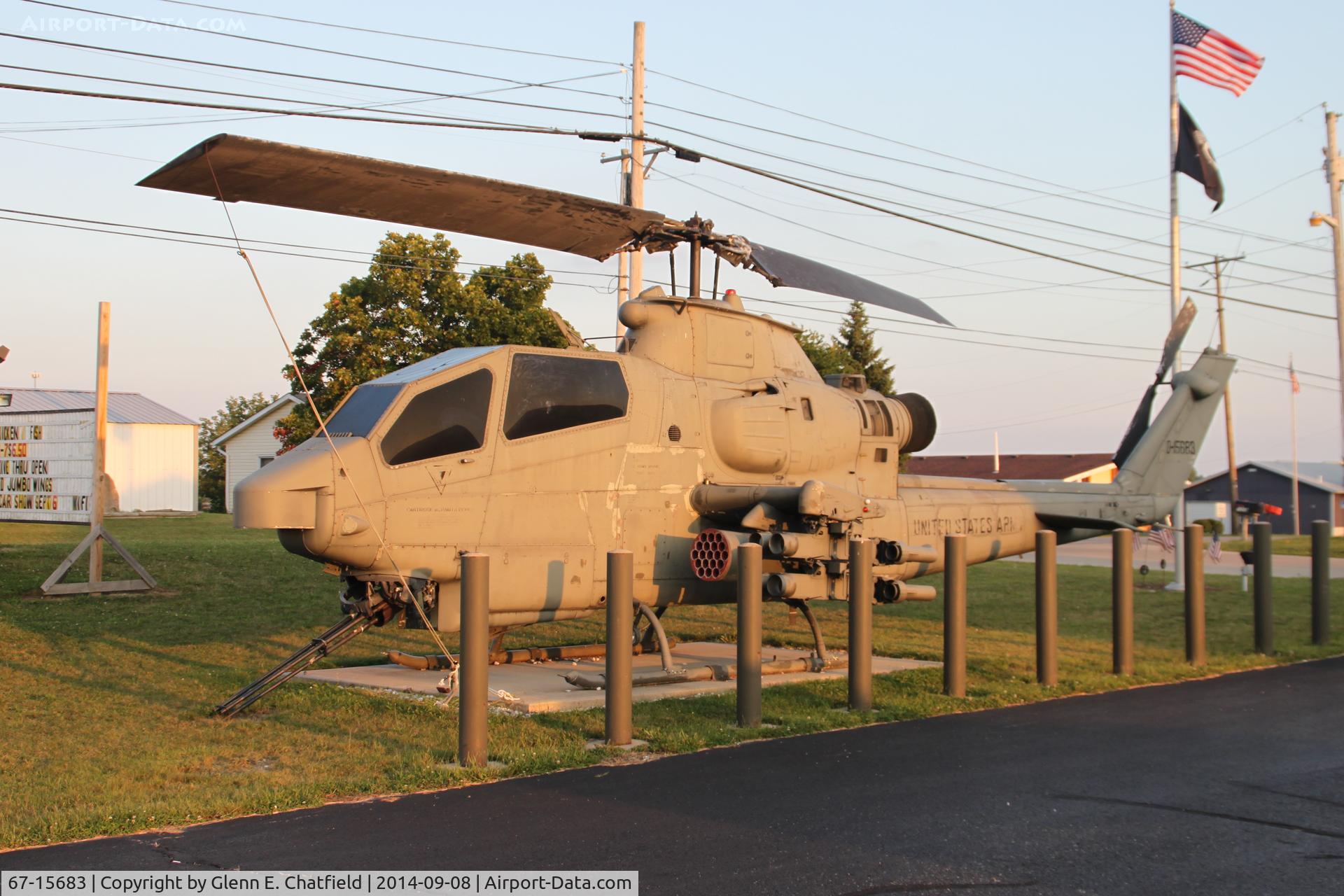 67-15683, 1967 Bell AH-1F Cobra C/N 20347, At the AMVETS post, Sidney, OH