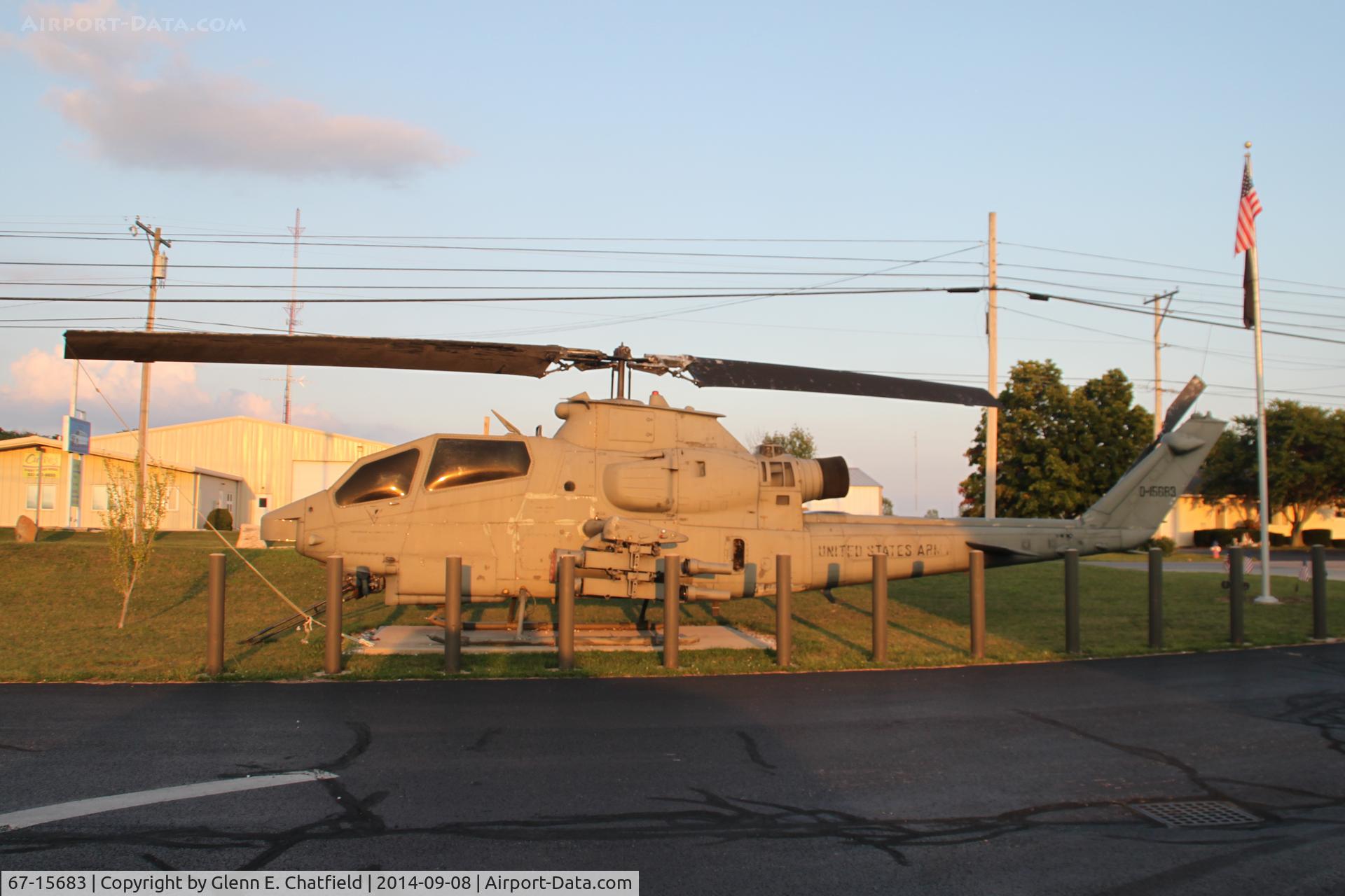 67-15683, 1967 Bell AH-1F Cobra C/N 20347, At the AMVETS post, Sidney, OH