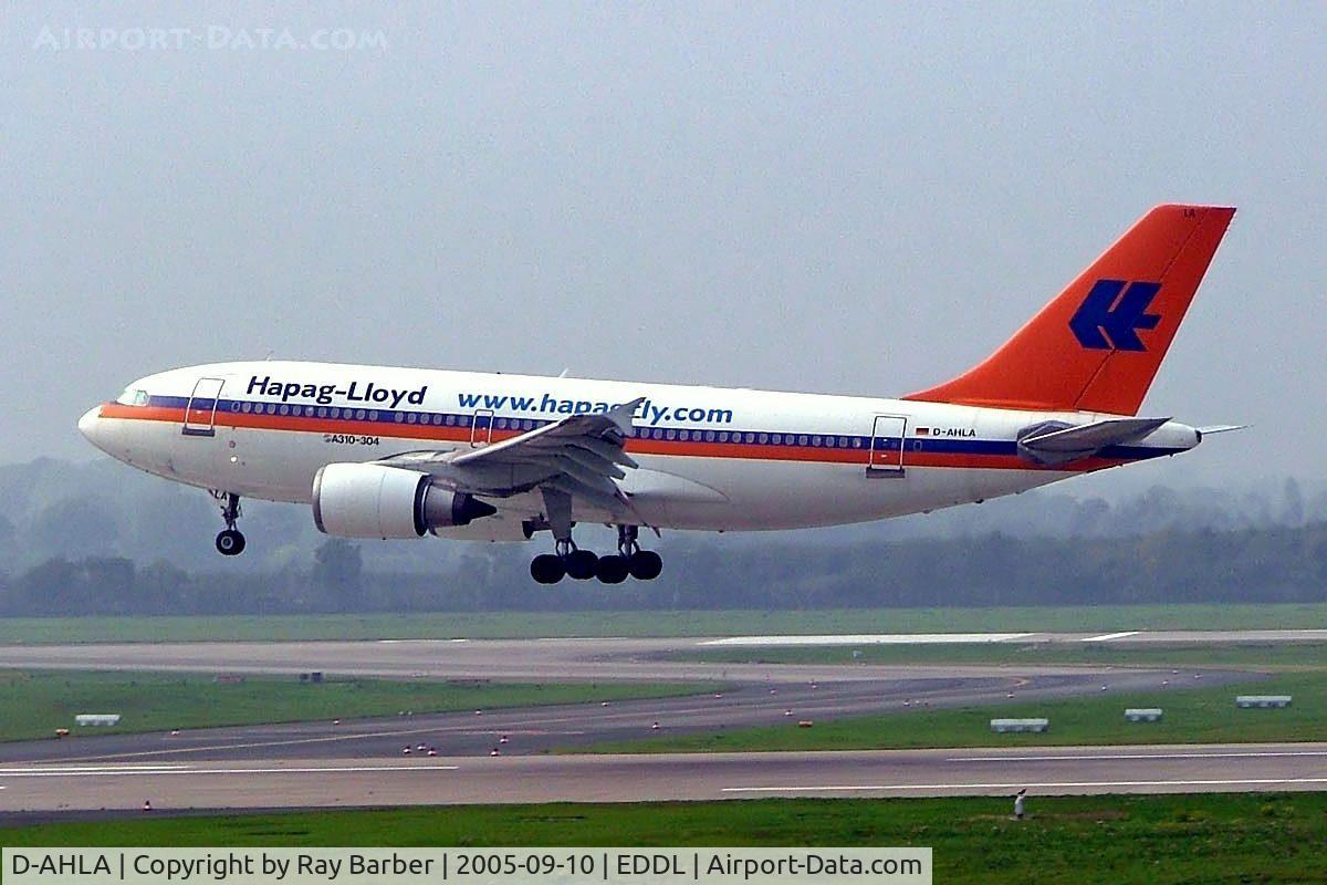 D-AHLA, 1989 Airbus A310-304 C/N 520, Airbus A310-304 [520] (Hapag-Lloyd) Dusseldorf~D 10/09/2005