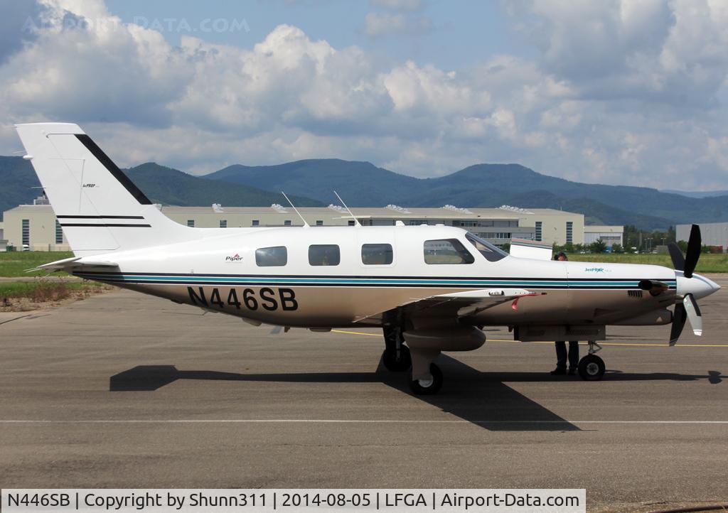 N446SB, 1998 Piper PA-46-350P Malibu Mirage C/N 4636144, Parked...