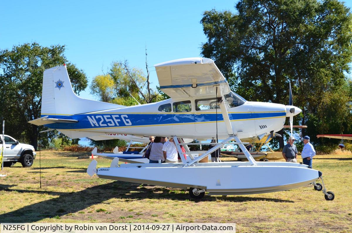 N25FG, 1980 Cessna A185F Skywagon 185 C/N 18504113, Recovering after incident with truck. Seen visiting the Clearlake Splash-in in Lakeport, CA.