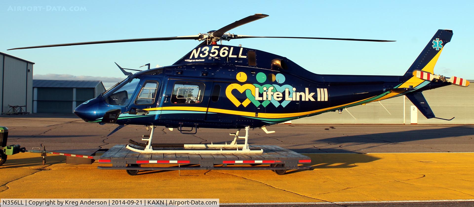 N356LL, 2014 AgustaWestland AW-119 MkII Koala C/N 14824, Agusta AW119 Koala of LifeLink III on the ramp.