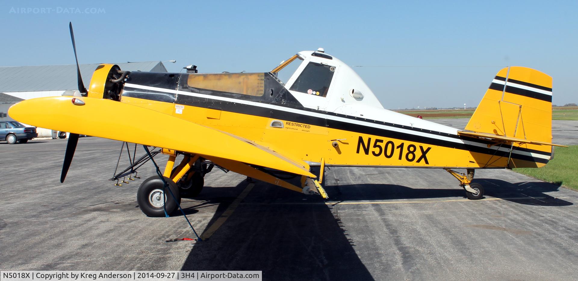 N5018X, 1975 Rockwell International S-2R Thrush Commander C/N 5050R, Rockwell S-2R Thrush on the line in Hillsboro, ND.