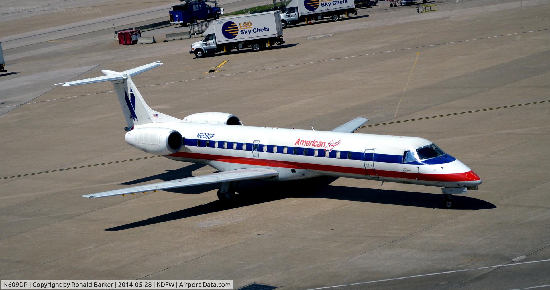 N609DP, 1998 Embraer ERJ-145LR (EMB-145LR) C/N 145069, Taxi DFW