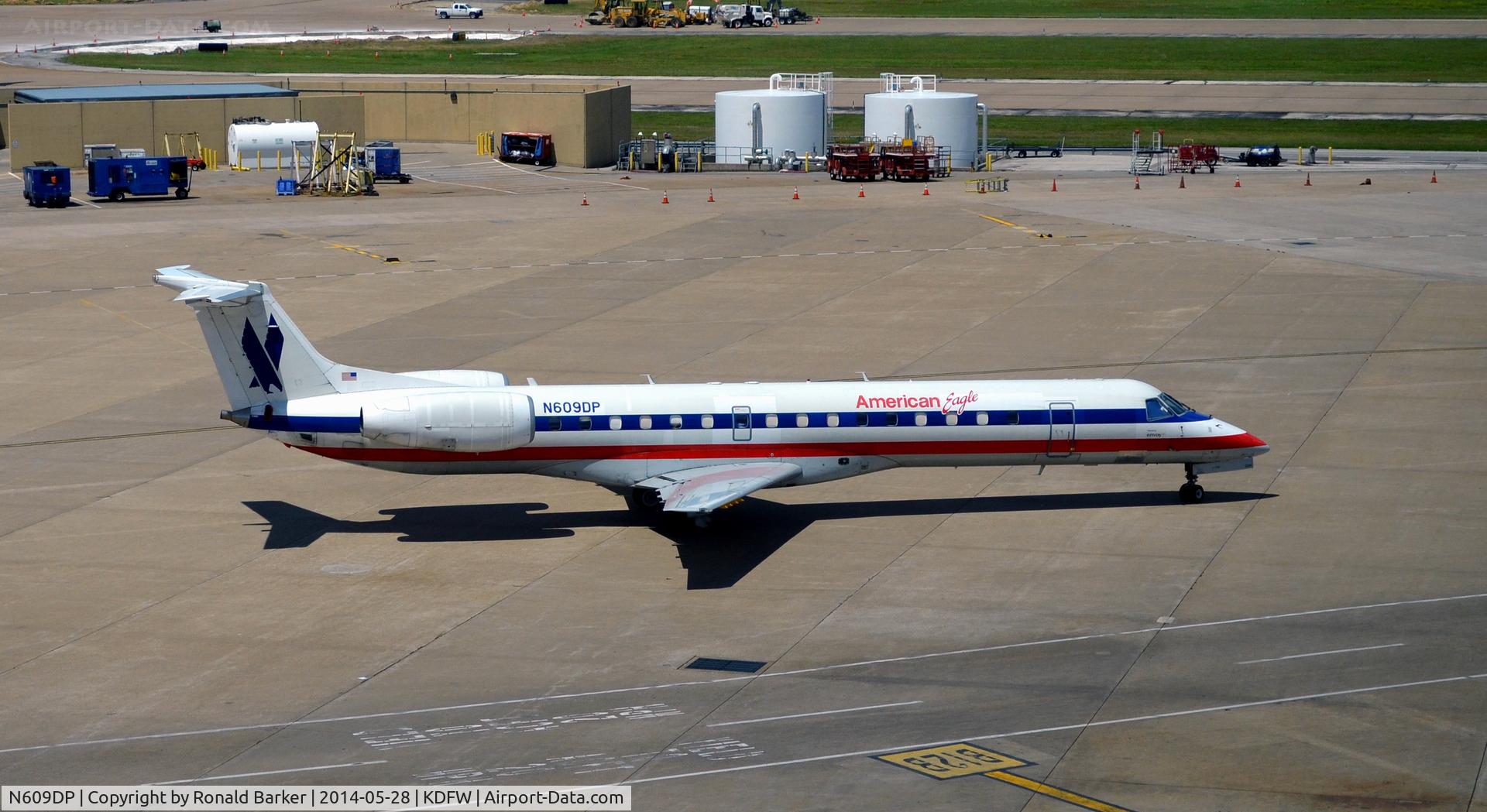 N609DP, 1998 Embraer ERJ-145LR (EMB-145LR) C/N 145069, Taxi DFW